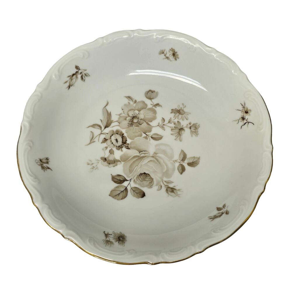 Mitterteich Bavaria Charming Barbara Salad Dessert Floral Design Plate 10153 66